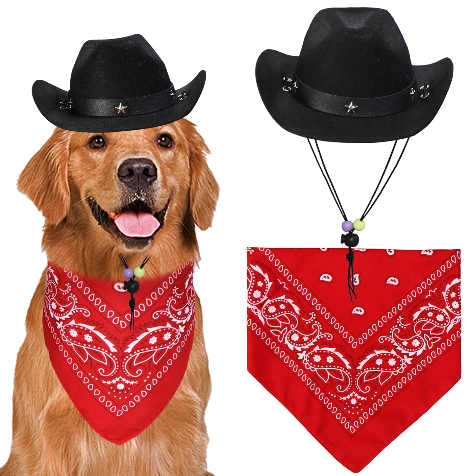 Cowboy Hat & Bandana Dog Costume