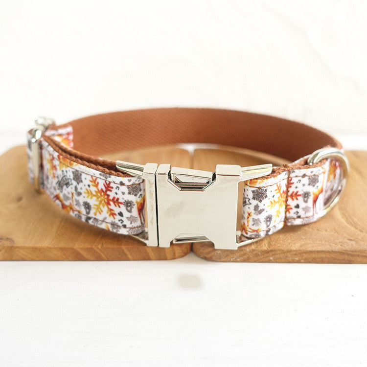 Golden Festive Dog Collar