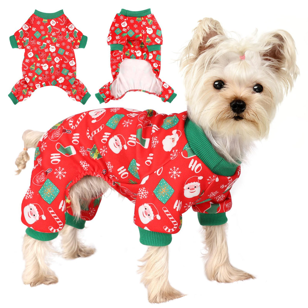 Festive Pup Pajamas - Red Velvet