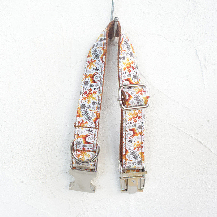 Golden Festive Dog Collar