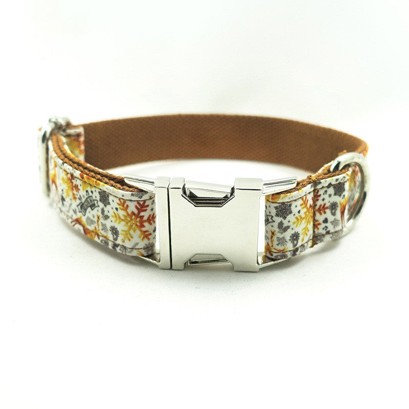 Golden Festive Dog Collar