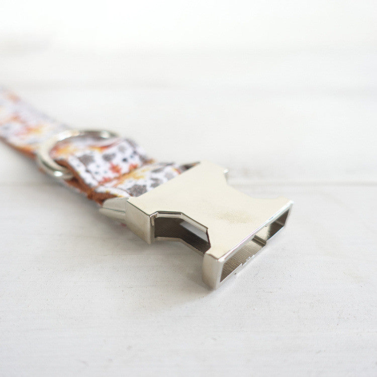Golden Festive Dog Collar