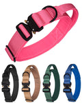 Aecllcea Tactical Dog Collar for Medium Large Dogs Heavy Duty Dog Collars with Handle Metal Buckle Dog Training Collar Thick Dog Collar for Male Large Dog Collar Military Dog Collar. (XL Mag)