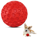 Petbobi Dog Squeaky Toys Dog Ball Toy for Medium Large Dog Durable Dog Chew Toys for Aggressive Chewers Interactive Dog Toy with Non-Toxic Natural Rubber Red